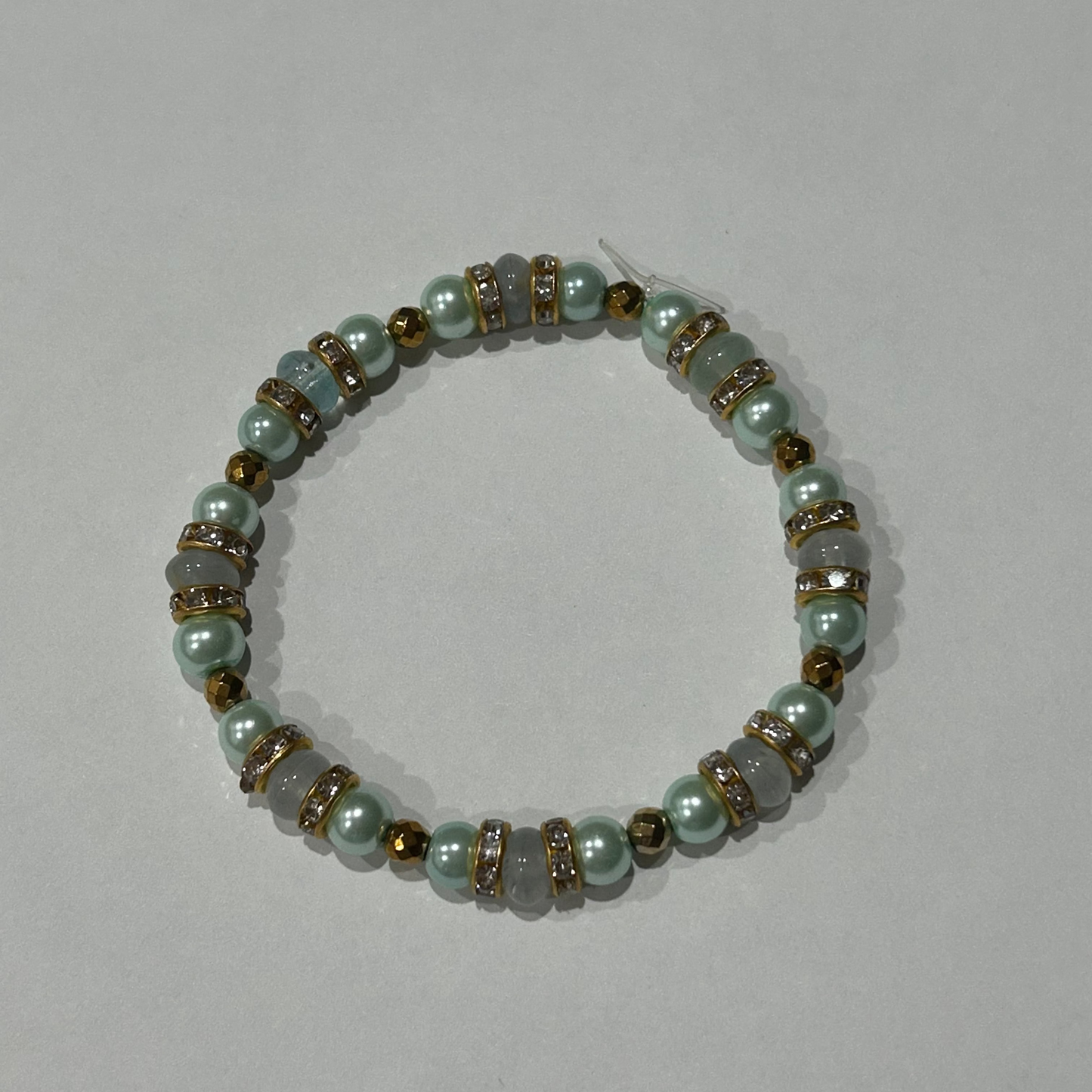 Blue Pearl Gold Bracelet