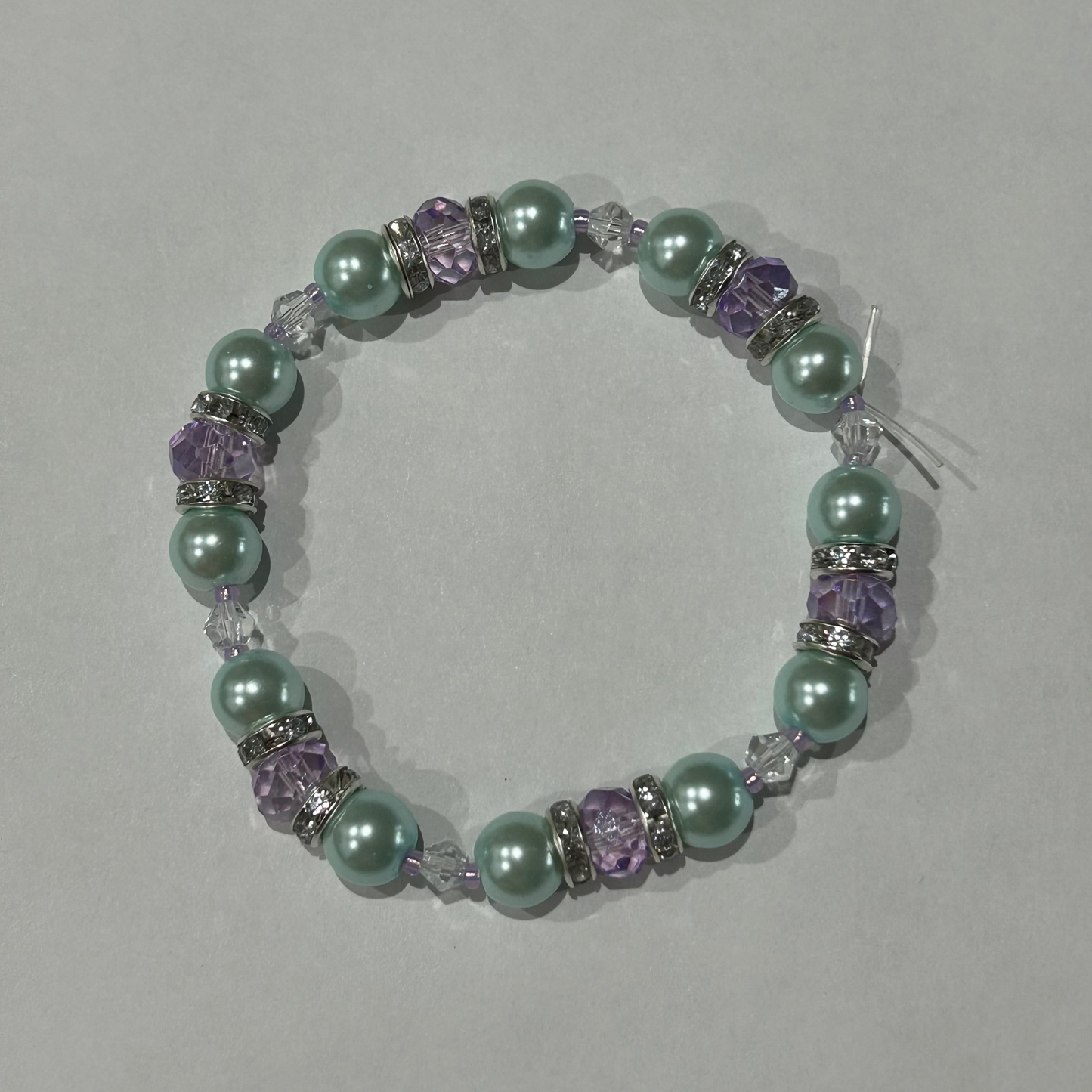 Blue and Purple Pearl Bracelet