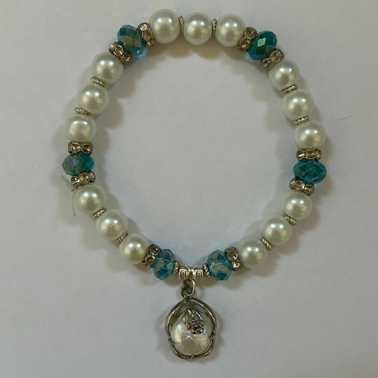 Blue Pearl Bracelet