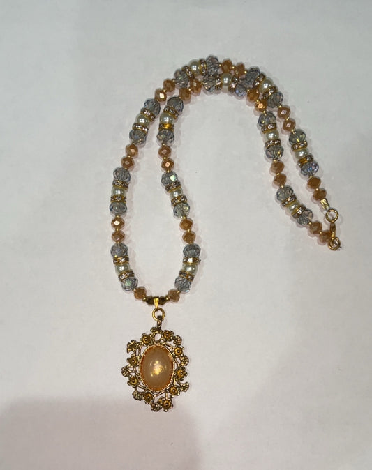 Gold Beaded Necklace