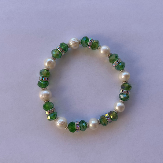 Green Pearl Bracelet