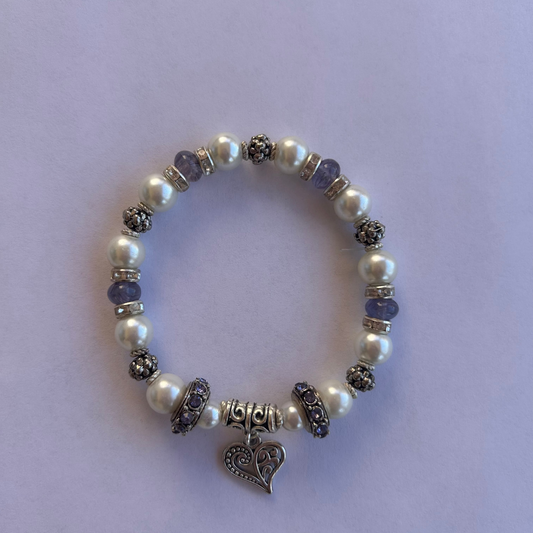 Purple Heart Bracelet