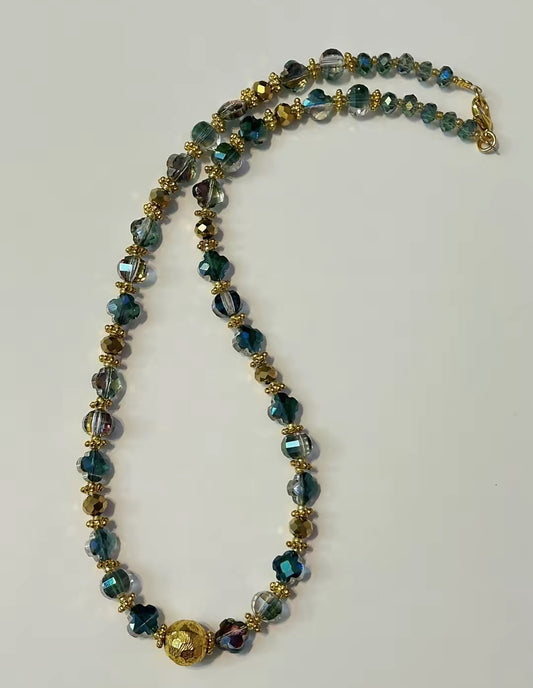 Blue Gold Necklace