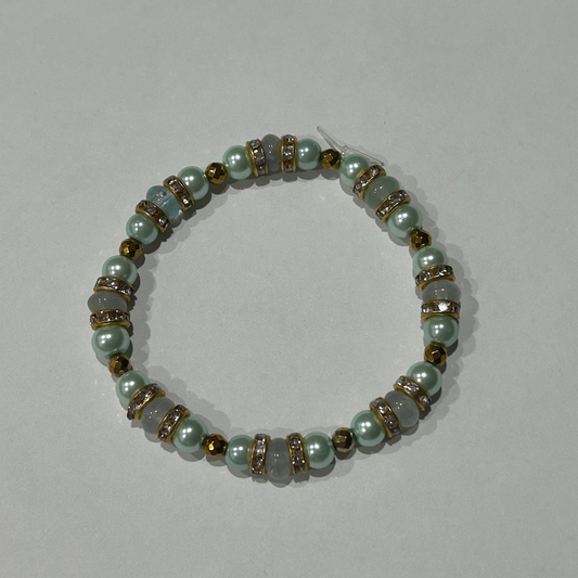 Blue Pearl Gold Bracelet