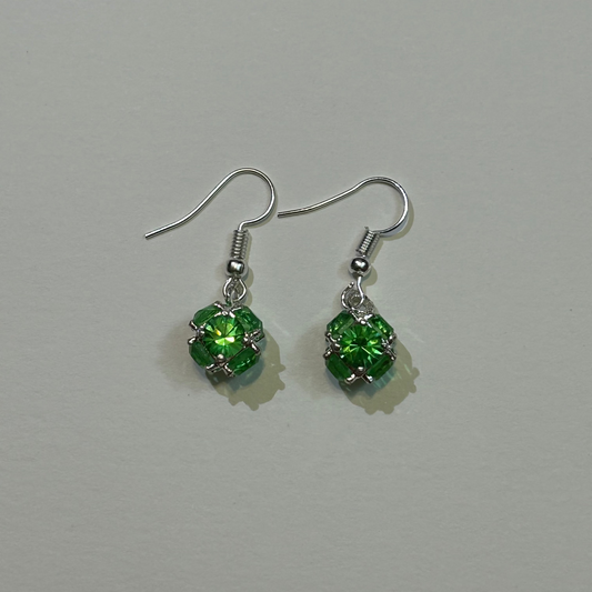 Green Crystal Earring