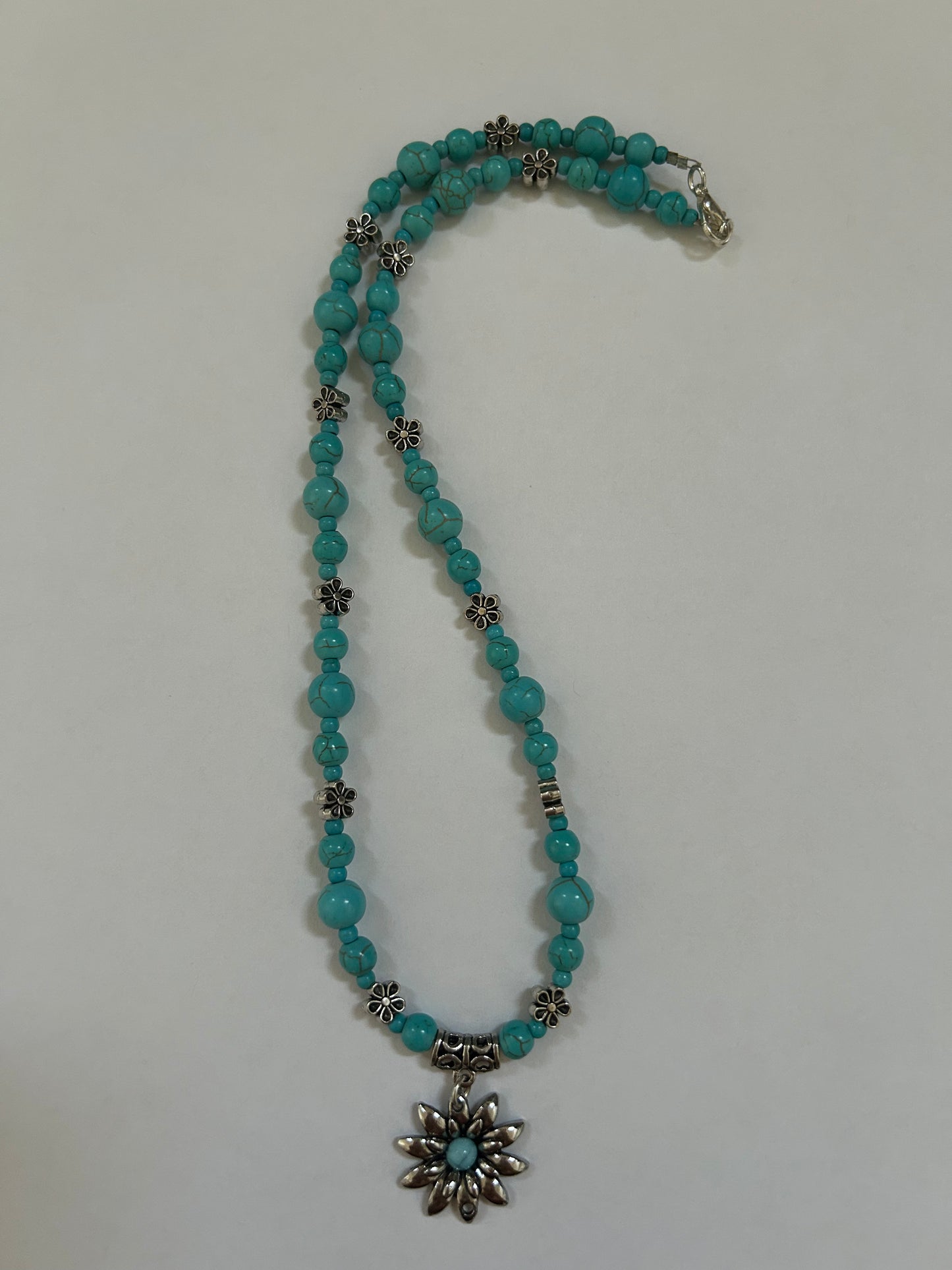 Flower Turquoise Necklace