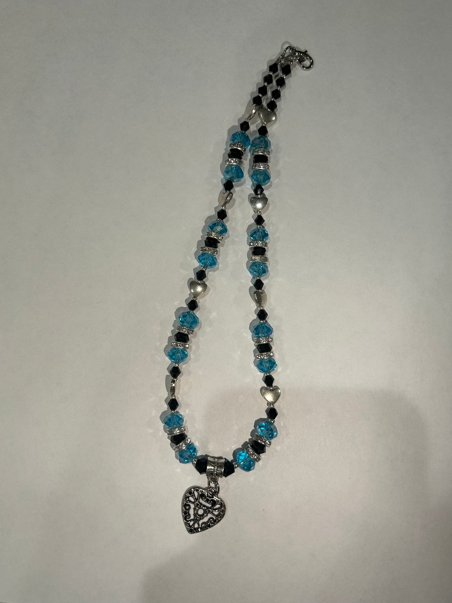 Blue Heart Necklace